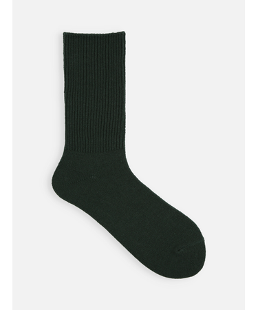 毛混リブ無地ソックス