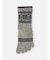 毛混ゴムなし雪柄フェアアイル五本指ソックス