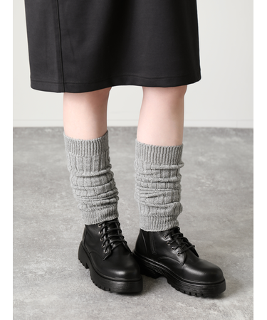 ラメ4×2リブレッグウォーマー