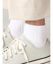 【Tabio MEN】ベーシックリブベタショートソックス