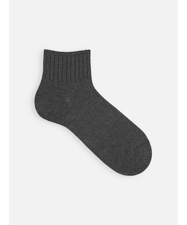 【Tabio MEN】ベーシックリブベタショートソックス