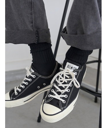 【Tabio MEN】ベーシックリブベタクルーソックス