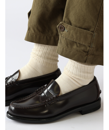 【Tabio MEN】ベーシックリブベタクルーソックス