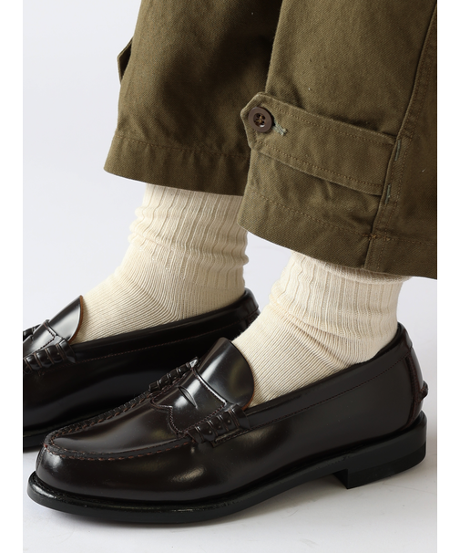 【Tabio MEN】ベーシックリブベタクルーソックス