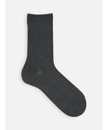 【Tabio MEN】ベーシックリブベタクルーソックス