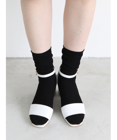 【定番】コットンブライトリブソックス