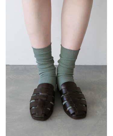 【定番】コットンブライトリブソックス