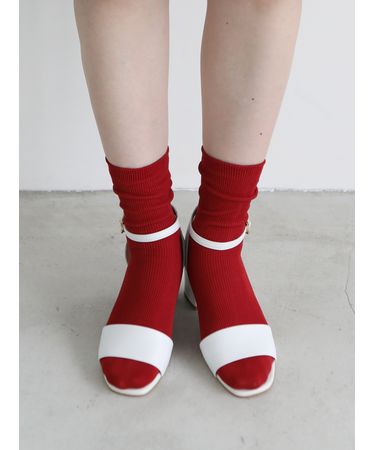 【定番】コットンブライトリブソックス