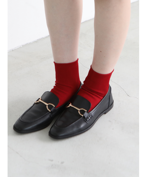 【定番】コットンブライトリブショートソックス