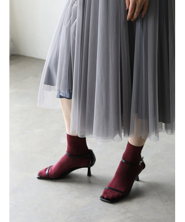 綿無地ショートソックス