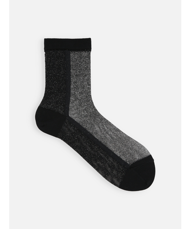 ラメバイカラーショートソックス