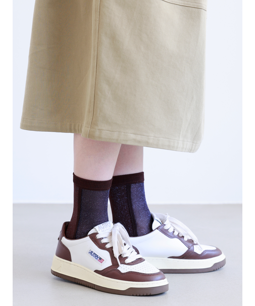 ラメバイカラーショートソックス