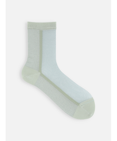 ラメバイカラーショートソックス