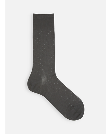 【Tabio MEN】連続シルケット ドットレギュラー丈ソックス 27.0～29.0cm