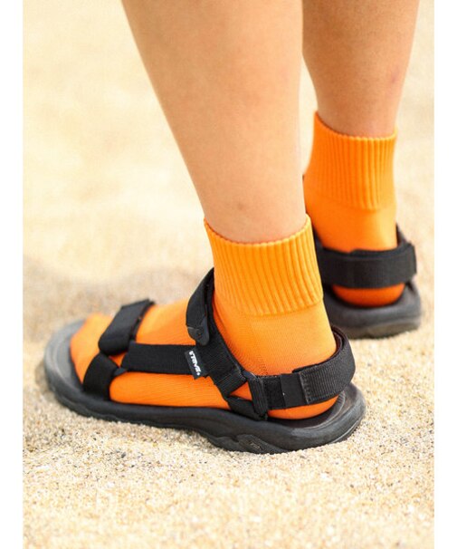 【Tabio MEN】セオαアメリブメッシュショートソックス