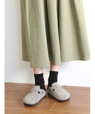 【定番】太リブショートソックス