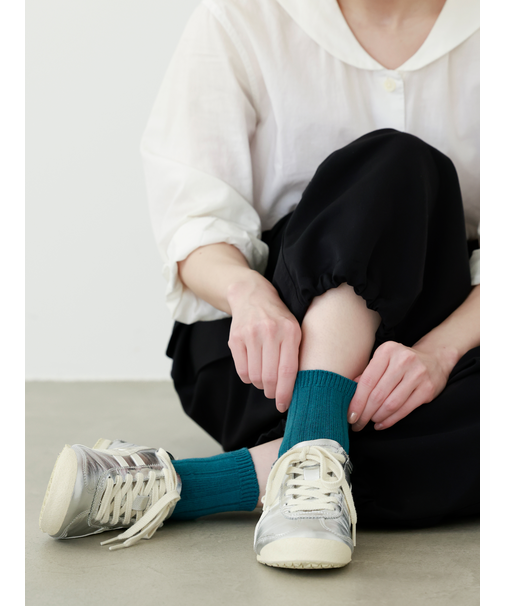 【定番】太リブショートソックス