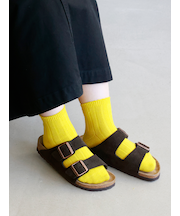 【定番】太リブショートソックス