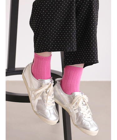 【定番】太リブショートソックス