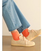 【定番】太リブショートソックス