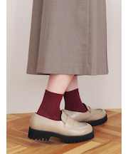 【定番】太リブショートソックス