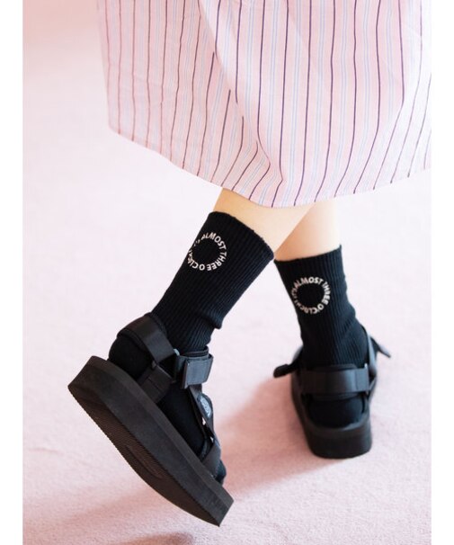 メッセージ刺繍ソックス