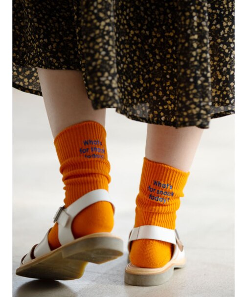 メッセージ刺繍ソックス