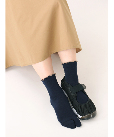 ワッフルメロウ足袋ショートソックス