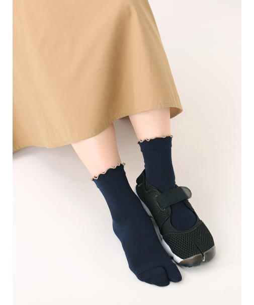 ワッフルメロウ足袋ショートソックス