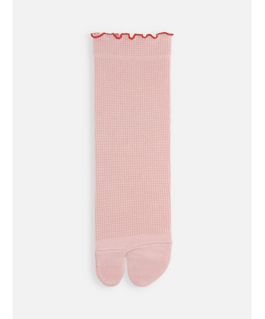 ワッフルメロウ足袋ショートソックス