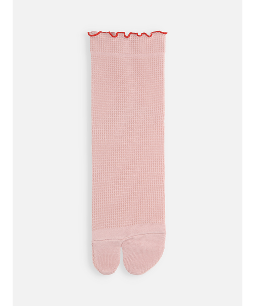 ワッフルメロウ足袋ショートソックス