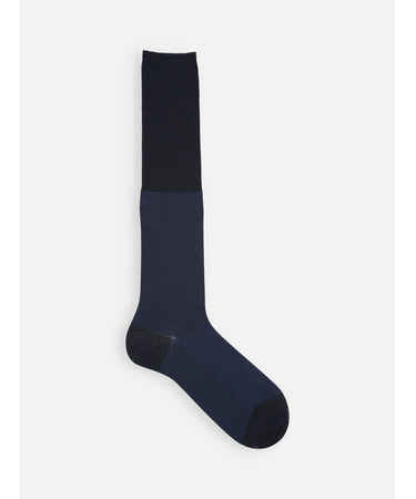 【Tabio MEN】スーピマJQヘリンボーンロングホーズ