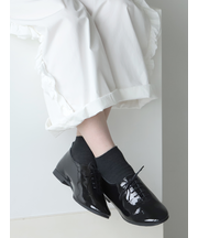 1×1リブちょい長ショートソックス