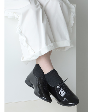 1×1リブちょい長ショートソックス