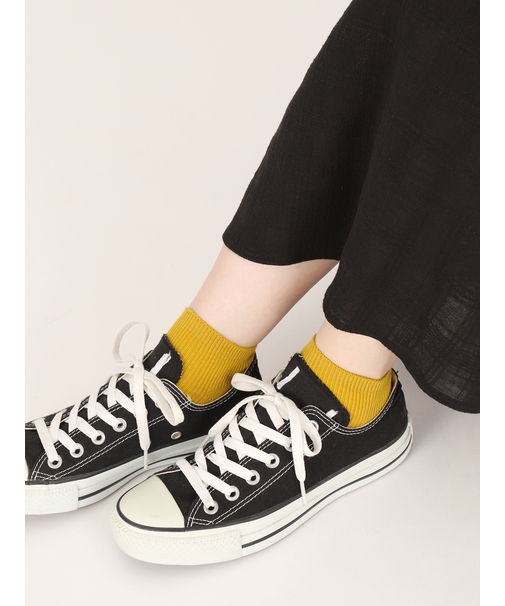 1×1リブちょい長ショートソックス