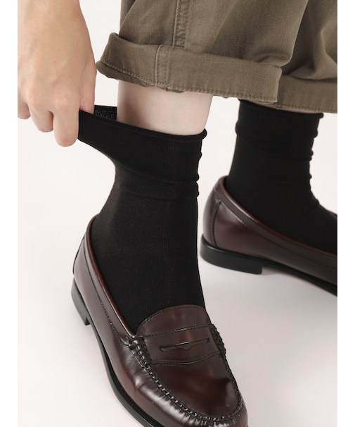 くるくるベタショートソックス