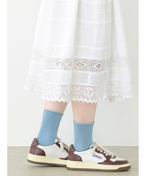 くるくるベタショートソックス