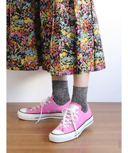 【定番】ラメゴム長ショートソックス