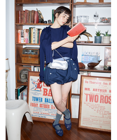 【定番】ラメゴム長ショートソックス