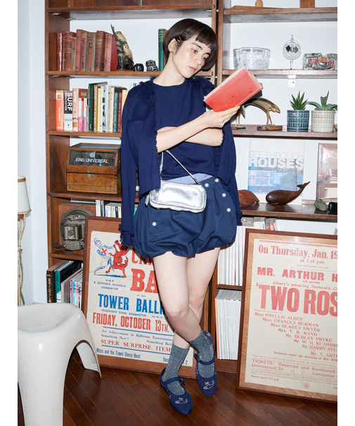 【定番】ラメゴム長ショートソックス