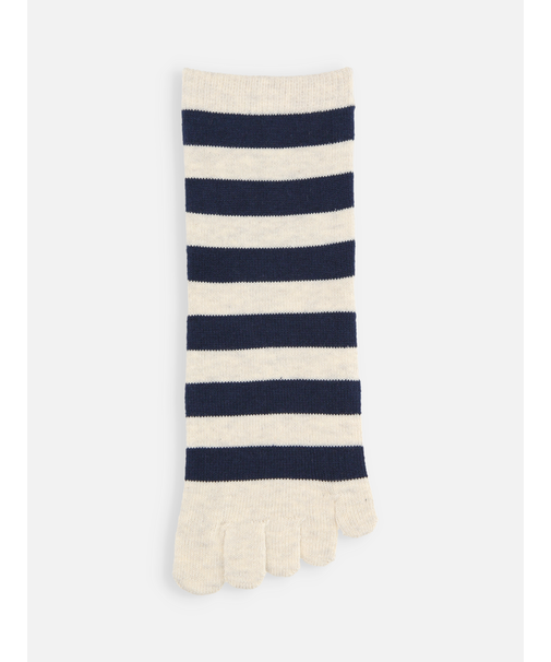 五本指ボーダーソックス