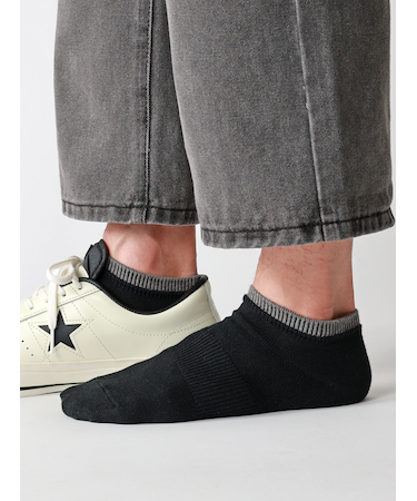 【Tabio MEN】定番/サポート入り2枚重ねスニーカー丈ソックス(25.0～27.0cm)