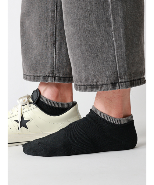 【Tabio MEN】定番/サポート入り2枚重ねスニーカー丈ソックス(25.0～27.0cm)