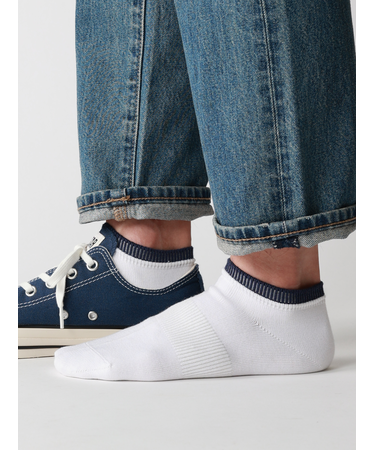 【Tabio MEN】定番/サポート入り2枚重ねスニーカー丈ソックス(25.0～27.0cm)