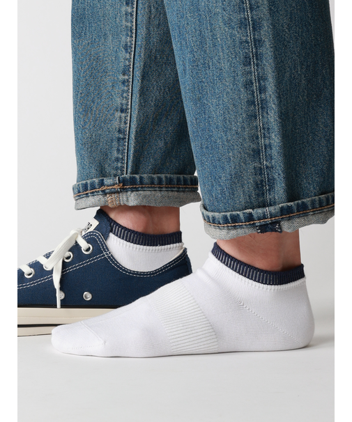 【Tabio MEN】定番/サポート入り2枚重ねスニーカー丈ソックス(25.0～27.0cm)