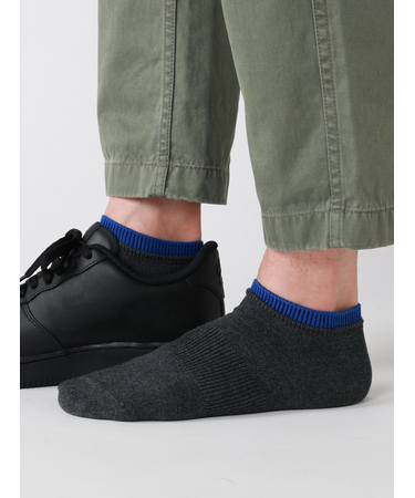 【Tabio MEN】定番/サポート入り2枚重ねスニーカー丈ソックス(25.0～27.0cm)