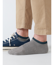 【Tabio MEN】定番/サポート入り2枚重ねスニーカー丈ソックス(25.0~27.0cm)