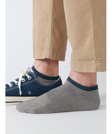 【Tabio MEN】定番/サポート入り2枚重ねスニーカー丈ソックス(25.0～27.0cm)