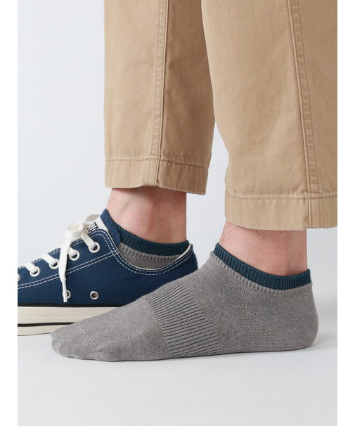 【Tabio MEN】定番/サポート入り2枚重ねスニーカー丈ソックス(25.0～27.0cm)