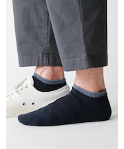 【Tabio MEN】定番/サポート入り2枚重ねスニーカー丈ソックス(25.0~27.0cm)